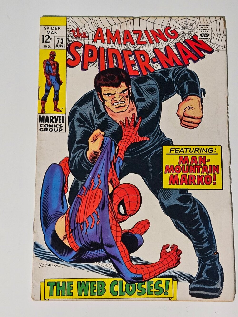 Amazing Spider-Man #73 (Marvel Comics, 1969) 1st App Silvermane / Mountain Marko